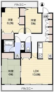 ルーエハイム府中【7階】の間取り