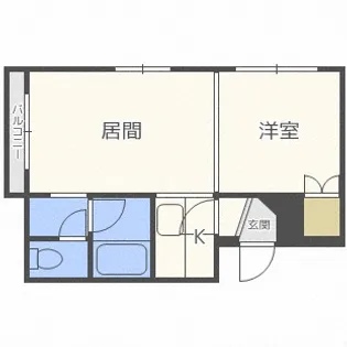 ローヤルハイツN222【3階】の間取り