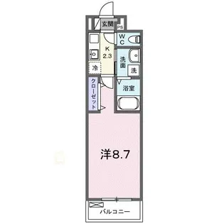 東山町アパート(028260201)【2階】の間取り