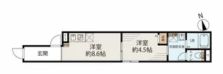 上野松が谷レジデンス【3階】の間取り