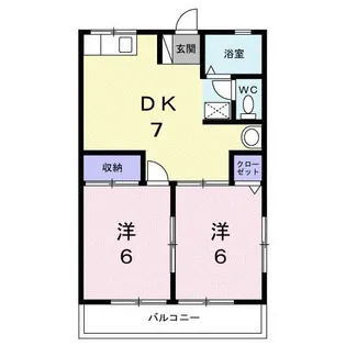 チェリーハイムA【1階】の間取り