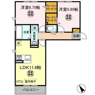 サンフラワー(市原市五井)【2階】の間取り