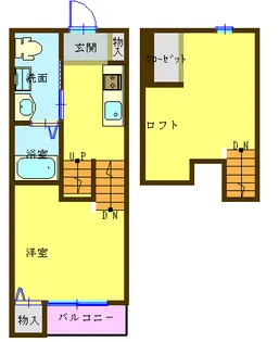 ヴィラ・フォンティーヌ長府【1階】の間取り