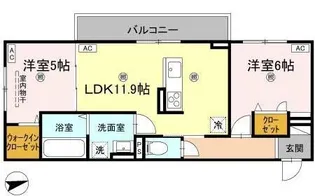 エムフルージュ【2階】の間取り