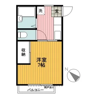 ハイライズ大口【2階】の間取り