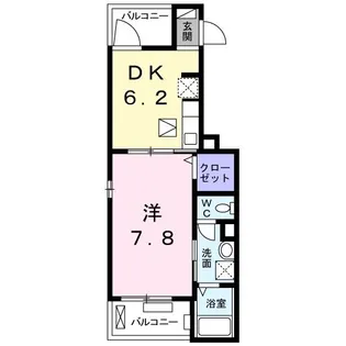 フィオーレ・ソーレ【1階】の間取り