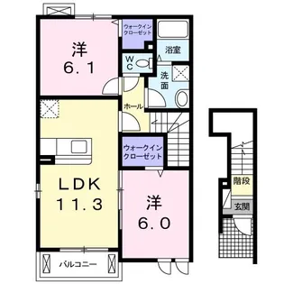 トキメック・ハイムG【2階】の間取り