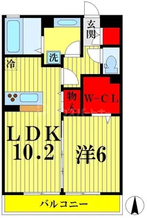 サニーコート【2階】の間取り