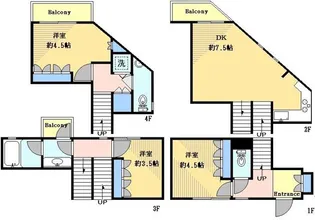 メゾネット オーク【1階】の間取り