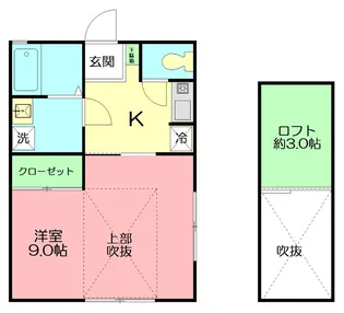 ファミリア茅ヶ崎【2階】の間取り
