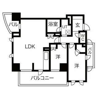 アップルタワー大阪谷町【3階】の間取り