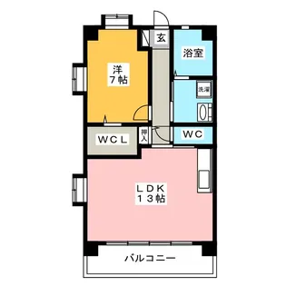グランホン【3階】の間取り