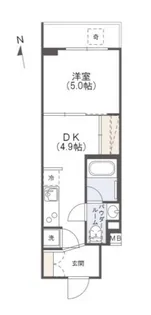 ジーベック馬込【1階】の間取り