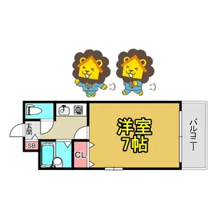 M'プラザ城東【7階】の間取り
