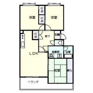 アベマンション【3階】の間取り