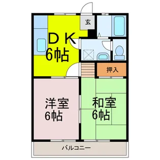 ライハコーポ【1階】の間取り
