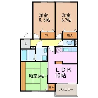 スプリングヒルズIII【2階】の間取り