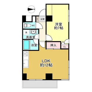 シティーコート西八王子【7階】の間取り