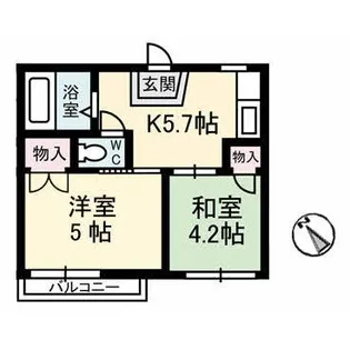 パンション安長【2階】の間取り