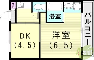 ヴィラナリー雲雀ケ丘1号棟【3階】の間取り