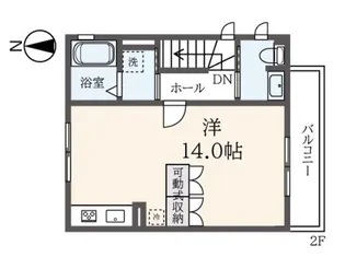 グランシャリオジン【2階】の間取り