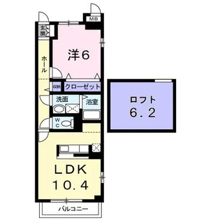 イル テ ジェンテ【3階】の間取り