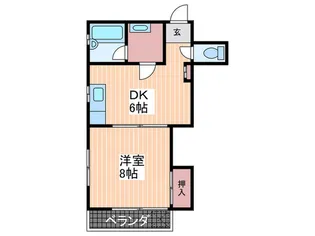ヨコガワ K・T【3階】の間取り