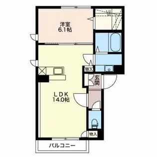 メイプルヴィラ【1階】の間取り