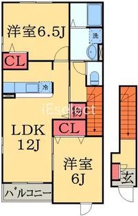 サンウエスト【2階】の間取り