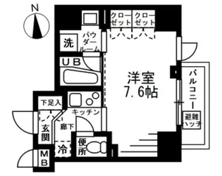 プライマル上野EAST【7階】の間取り