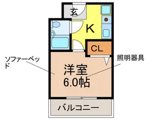 パルコ-ト豊川【1階】の間取り