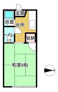 コーポ佐藤【1階】の間取り