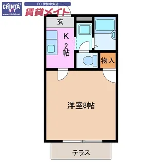 フォレスタ伊勢【1階】の間取り