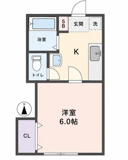 パーシモンヒルズ【1階】の間取り