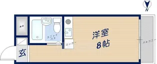 サンハイツ新大宮A【4階】の間取り