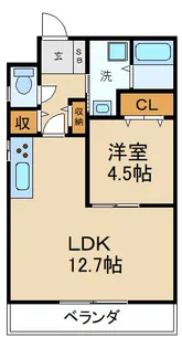 メゾンレヴナ木田町【3階】の間取り