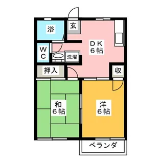 ヴァンクレール北村【2階】の間取り