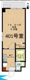 ペアパレス新高円寺【4階】の間取り