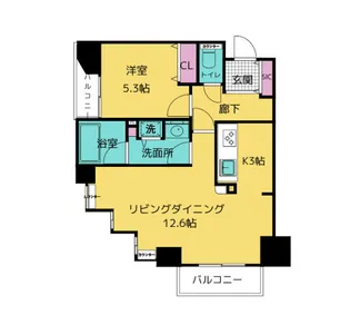 グレイスコート木場【4階】の間取り