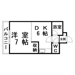 ノースコートサンスイ【2階】の間取り