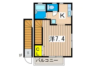 コ-トベル【2階】の間取り