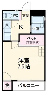 ガーデン栗里【1階】の間取り