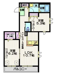 amabile【3階】の間取り