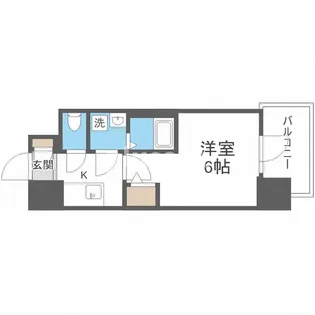 エスリード弁天町グランツ【9階】の間取り