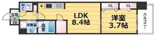 アーバネックス同心II【14階】の間取り