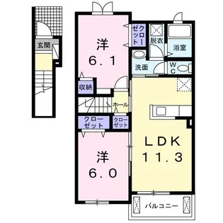 サニー・ガーデン【2階】の間取り