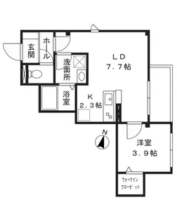 Vere luna【3階】の間取り