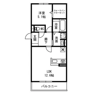 ミル ソレアード【2階】の間取り
