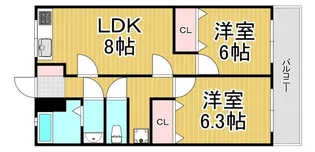 ローレルハイツ【3階】の間取り
