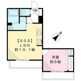 ビューノ渋谷本町【2階】の間取り